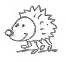How to draw a hedge hog cartoon