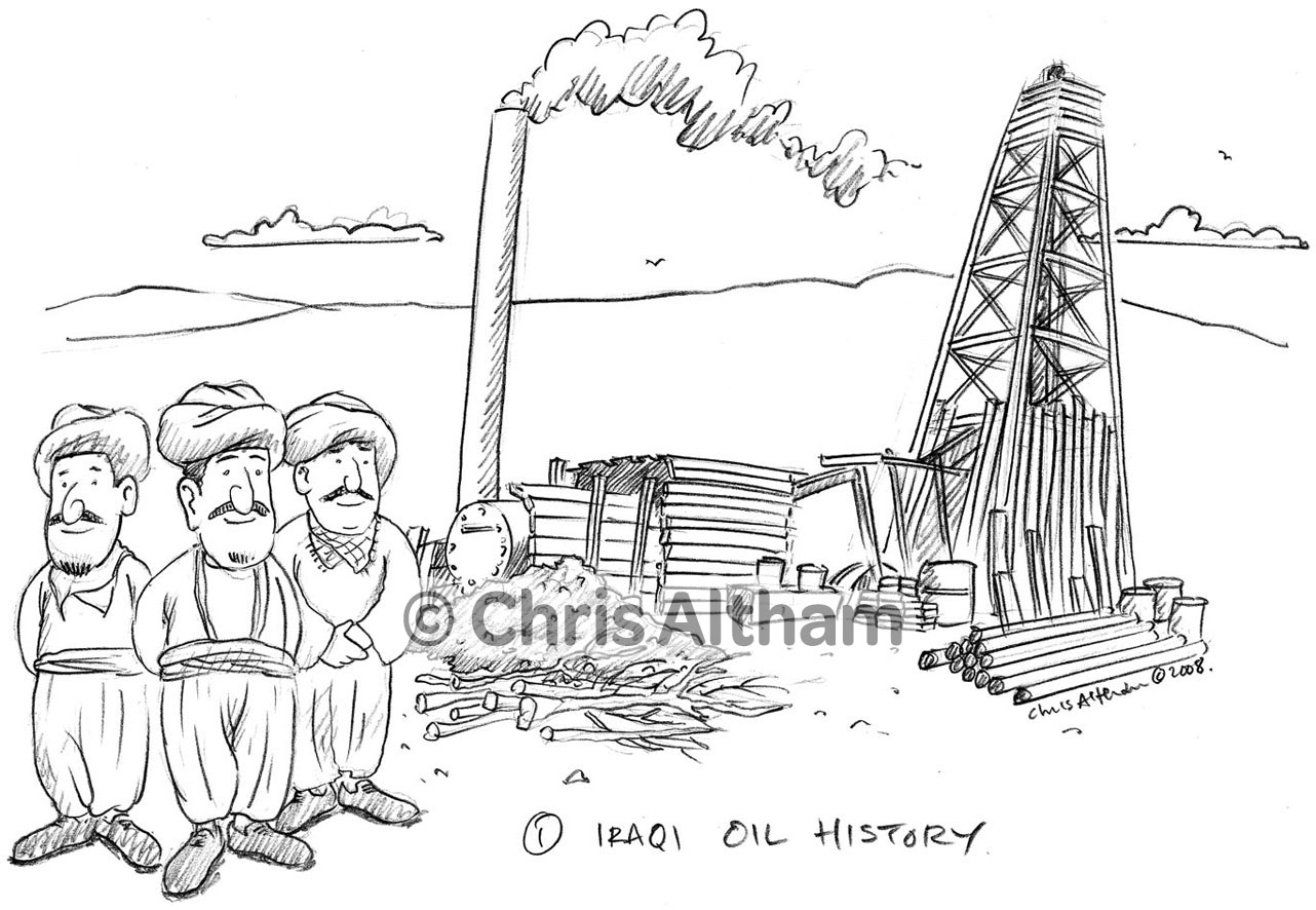 Iraq Oil History Cartoon
