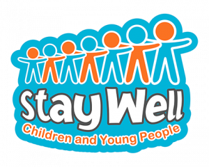 Wellbeing logo aimed children and young peoples services