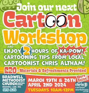 Learn to draw cartoons in Newcastle Staffs
