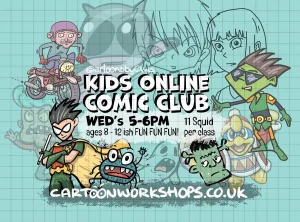 Kids online cartoon comic club