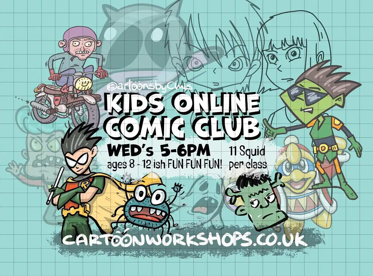 Kids online cartoon comic club